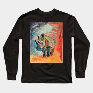 White rhino Long Sleeve T-Shirt